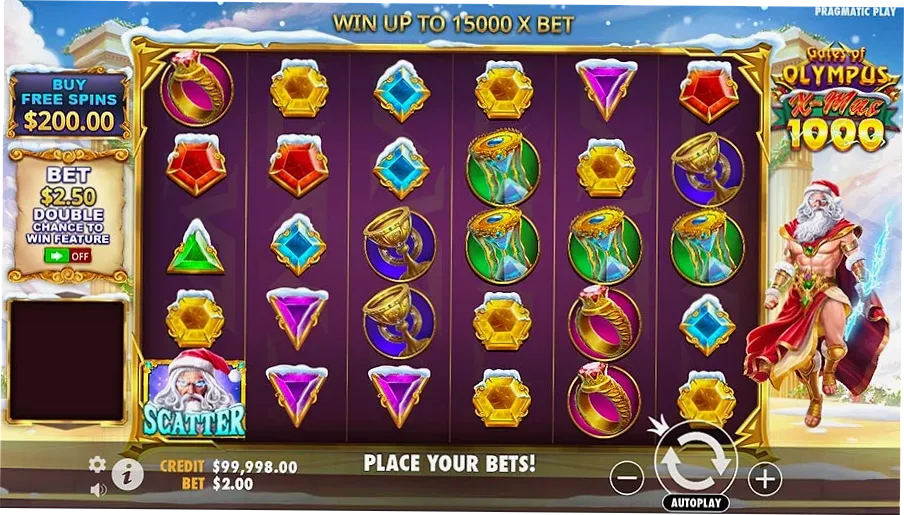 Gates of Olympus Xmas 1000 on mobile device