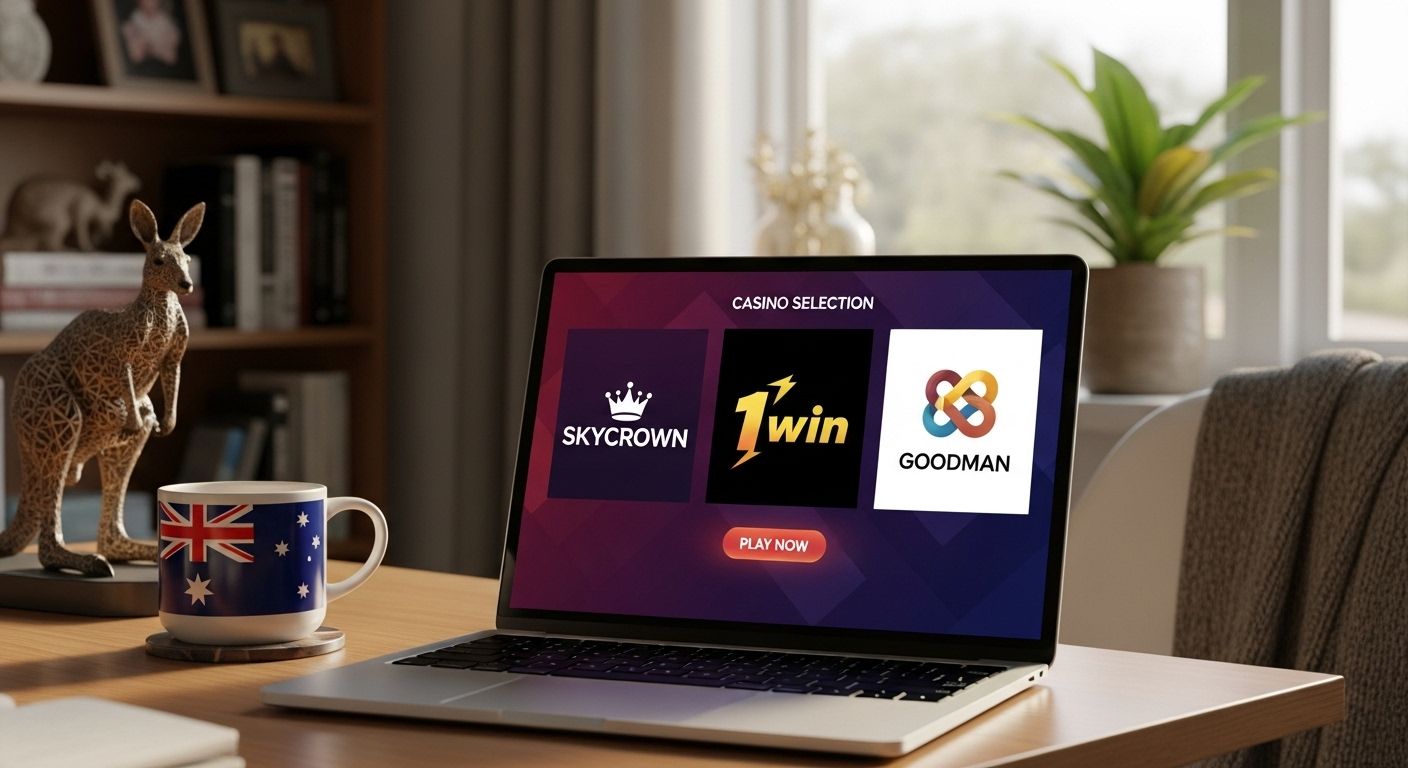 Online casino selection page with India-facing details